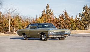 Превью обои chevrolet, impala ss, 1968, купе, вид сбоку