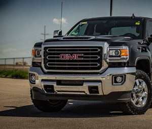 Превью обои chevrolet silverado, chevrolet, автомобиль, внедорожник, вид спереди