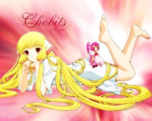 Превью обои chobits, девушка, блондинка, поза