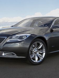 Превью обои chrysler 300, черный, стильный, автомобиль