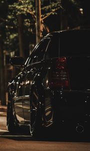 Превью обои chrysler 300c, автомобиль, черный