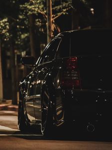 Превью обои chrysler 300c, автомобиль, черный