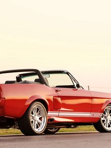 Превью обои classic recreations, ford mustang, shelby, ford, gt, 500cr, кабриолет