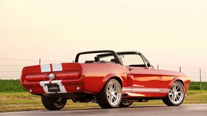 Превью обои classic recreations, ford mustang, shelby, ford, gt, 500cr, кабриолет