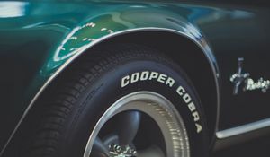 Превью обои cooper cobra, машина, колесо, шина