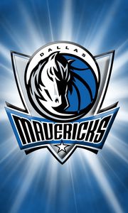 Превью обои dallas mavericks, баскетбол, логотип