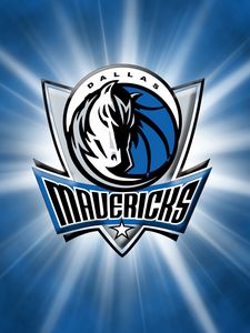 Превью обои dallas mavericks, баскетбол, логотип