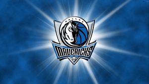 Превью обои dallas mavericks, баскетбол, логотип