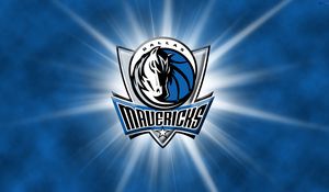 Превью обои dallas mavericks, баскетбол, логотип