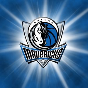 Превью обои dallas mavericks, баскетбол, логотип