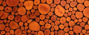 Превью обои дерево, текстура, бревна, коричневый
