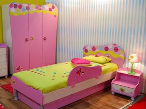 Превью обои детская, дизайн, зеркало, интерьер, комната, кровать, лампа, подушка