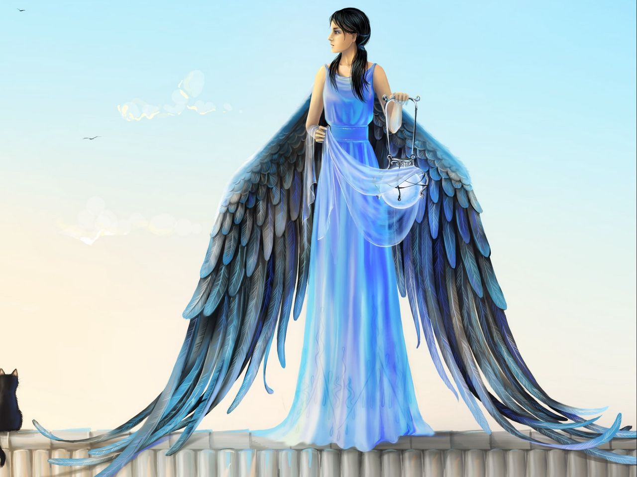 Ангел в синем одеянии
