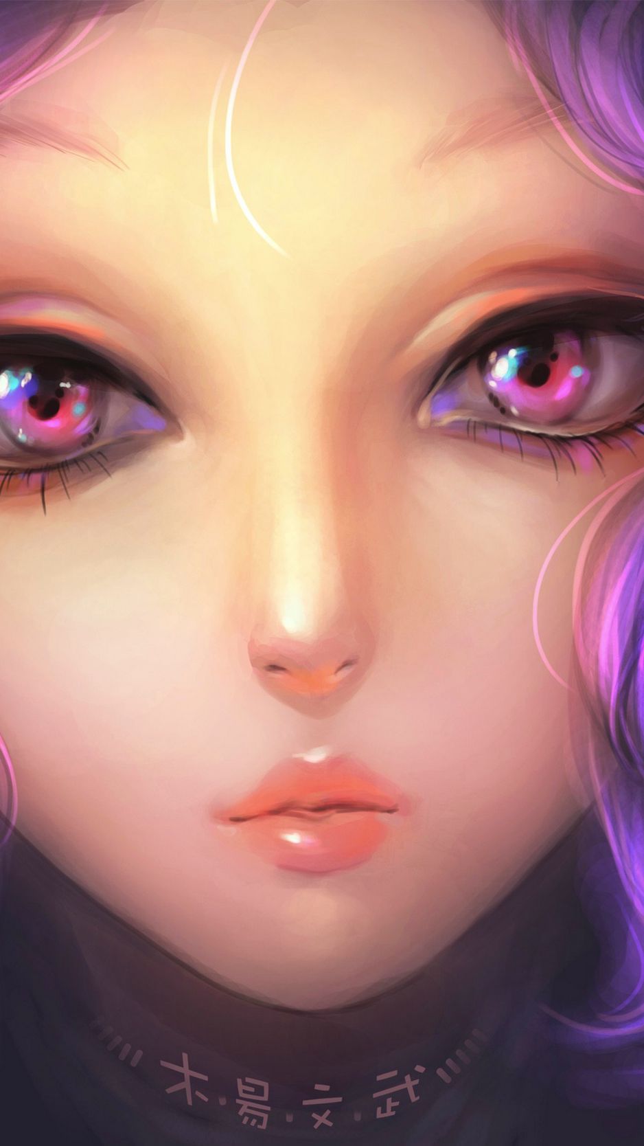 Девочка с фиолетовыми глазами
