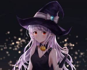 Превью обои девушка, эльф, ведьма, аниме, арт