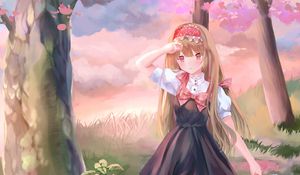 Превью обои девушка, игрушка, аниме, арт