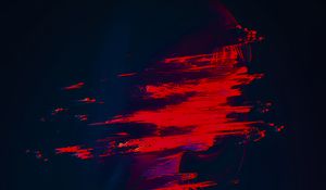 Превью обои девушка, искажение, аниме, арт