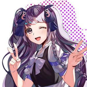 Превью обои девушка, улыбка, хвостики, аниме