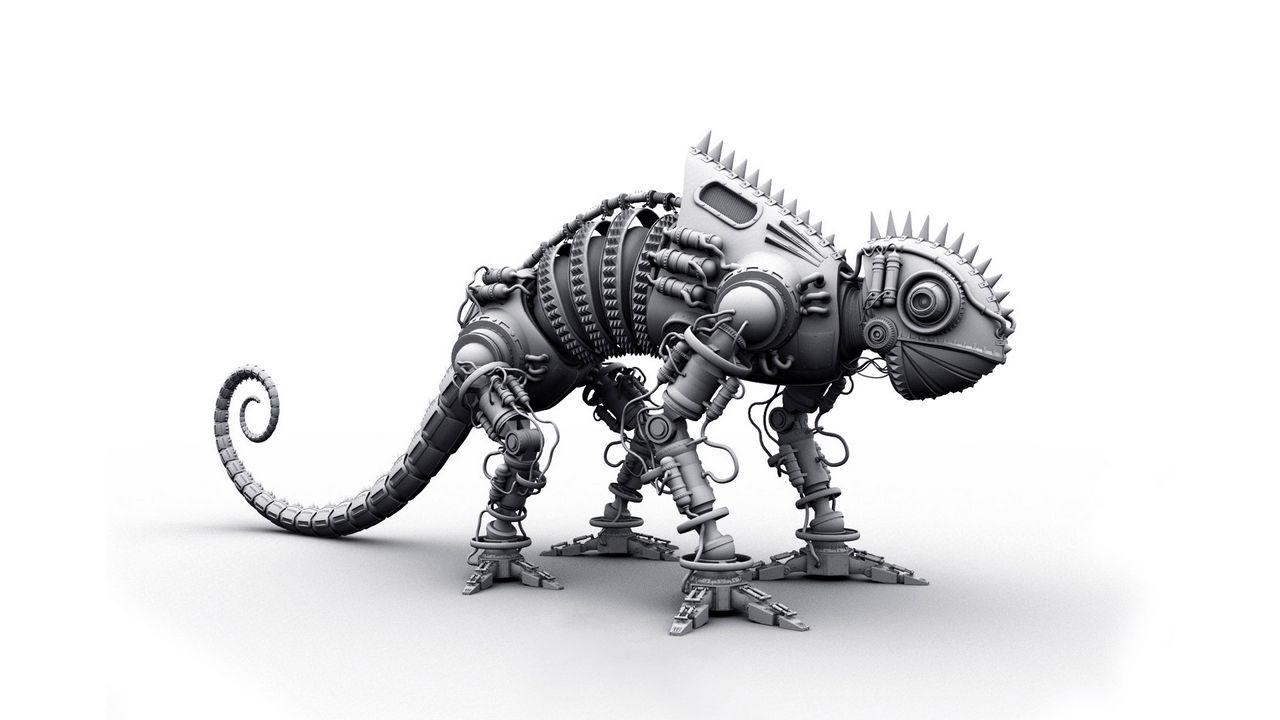 Обои динозавр, металл, форма, серый, игрушка