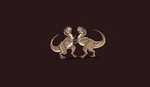 Превью обои динозавр, животное, рисунок