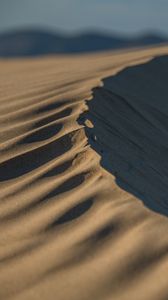 Превью обои дюны, песок, рельеф, тени, пустыня