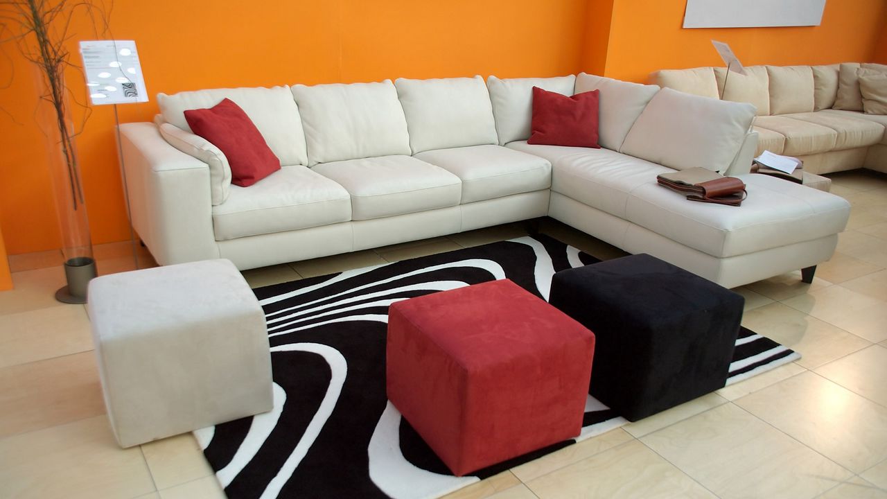 Обои диван, кресло, стиль, яркий, интерьер