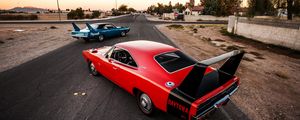 Превью обои dodge charger daytona, вид сзади, авто, стиль