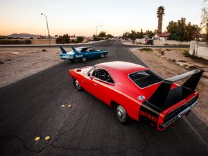Превью обои dodge charger daytona, вид сзади, авто, стиль