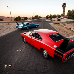 Превью обои dodge charger daytona, вид сзади, авто, стиль
