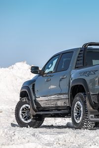 Превью обои dodge ram, dodge, автомобиль, черный, внедорожник