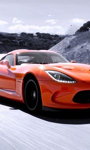 Превью обои dodge viper, скорость, авто