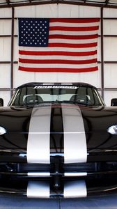 Превью обои dodge viper, спорткар, вид спереди