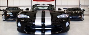 Превью обои dodge viper, спорткар, вид спереди