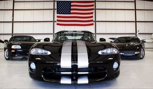 Превью обои dodge viper, спорткар, вид спереди