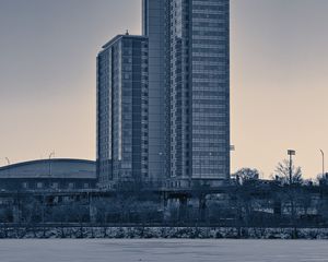 Превью обои дом, здание, архитектура, деревья