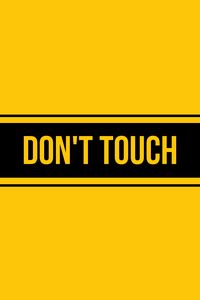 Превью обои dont touch, блокировка, запрет, надпись