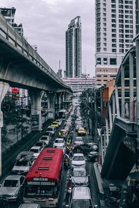 Превью обои дорога, мост, транспорт, здания