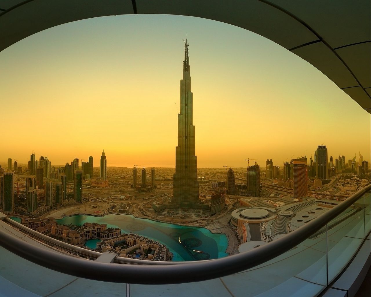 Закат в Дубай с Burj khalifa