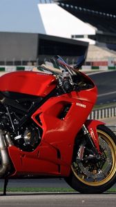 Превью обои ducati 1098, красный, мотоцикл, superbike