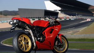 Превью обои ducati 1098, красный, мотоцикл, superbike