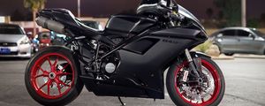 Превью обои ducati, 848, байк, вид сбоку