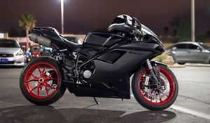 Превью обои ducati, 848, байк, вид сбоку