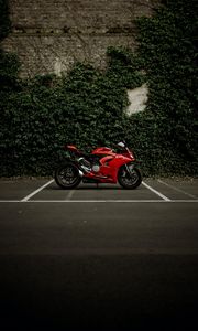 Превью обои ducati panigale v2, ducati, мотоцикл, байк, красный