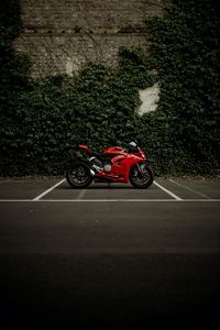 Превью обои ducati panigale v2, ducati, мотоцикл, байк, красный