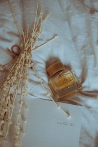 Превью обои духи, флакон, букет, светлый, эстетика