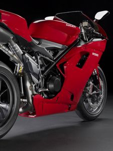 Превью обои дукати, мотобайк, красный, ducati 1198