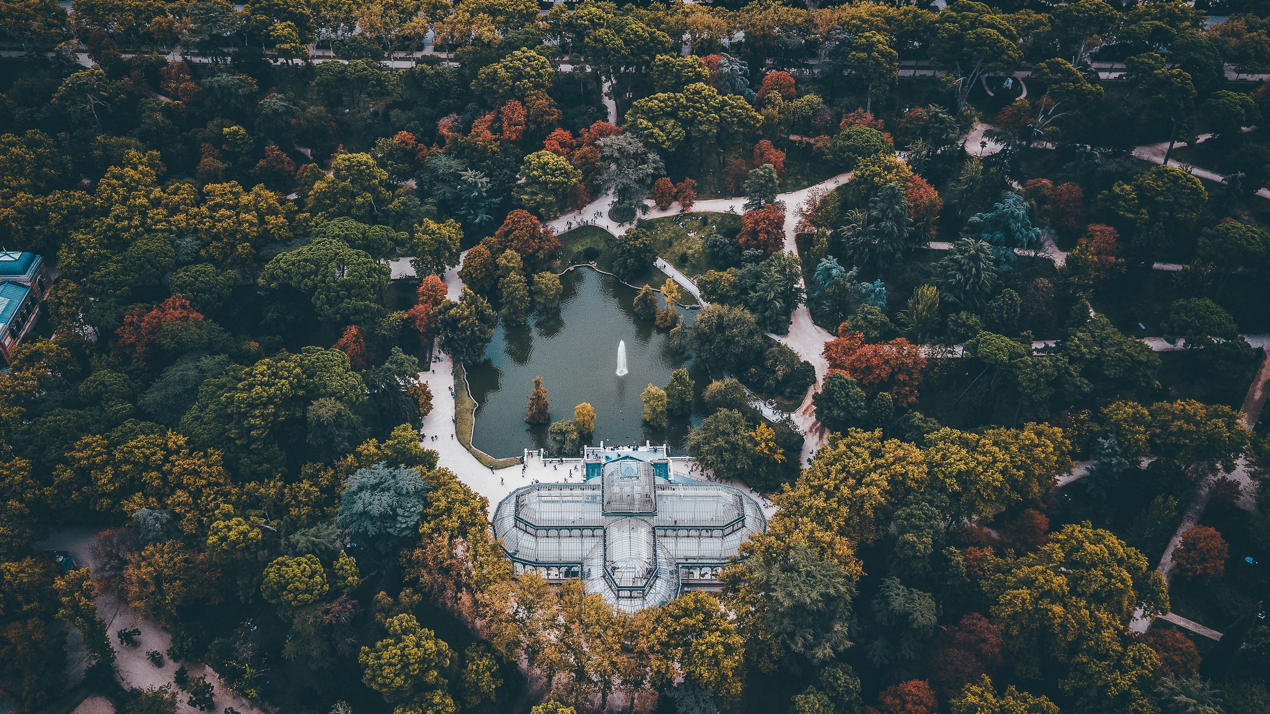 Мадрид парк с высоты