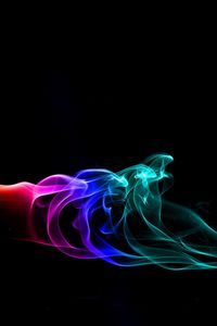Превью обои дым, форма, разноцветный, яркий