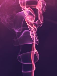 Превью обои дым, изгибы, абстракция, фиолетовый