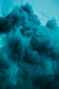 Превью обои дым, облако, синий, абстракция